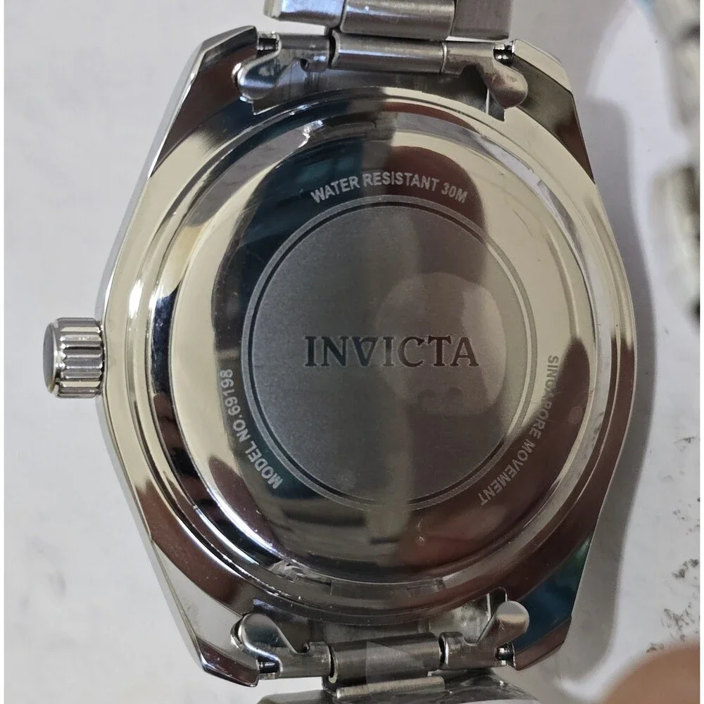 Invicta Celestial Hollis Men's Watch 42mm Black Dial Steel 69198 Brand New